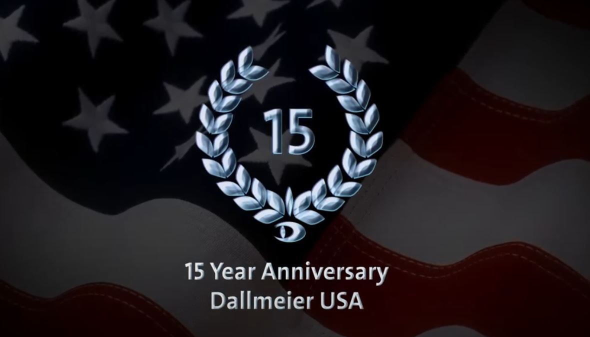 Dallmeier - Celebrating 15 Years in the USA  Logo