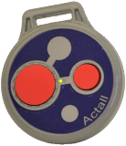 Two Button Round Tag  Logo