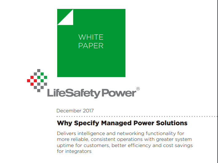 Why Specify Managed Power  Logo