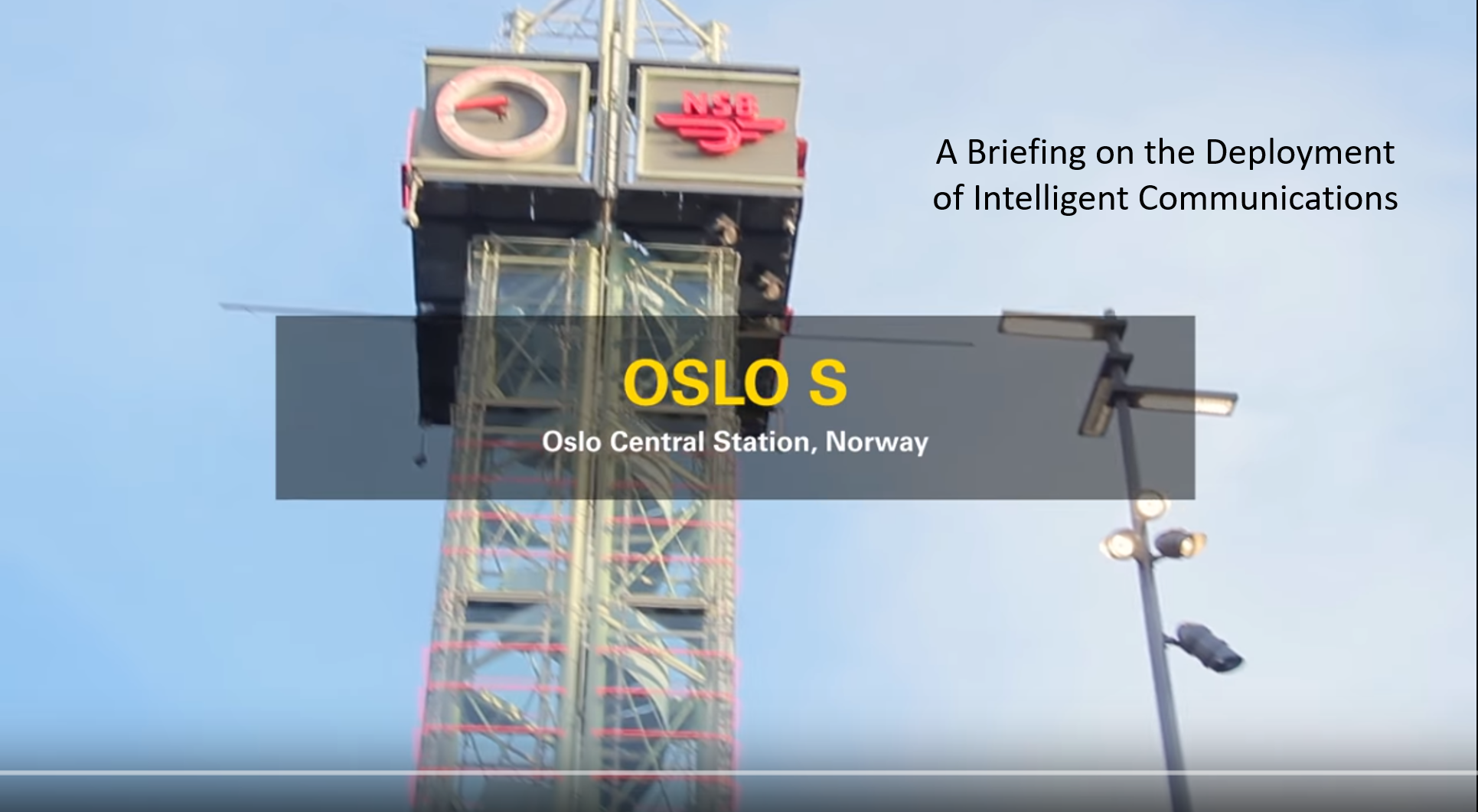 A Briefing on Oslo Central Station and Intelligent Communications  Logo